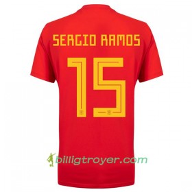 Billige Fotballdrakter Spania Ramos 15 Dame VM 2018 Hjemmedraktsett